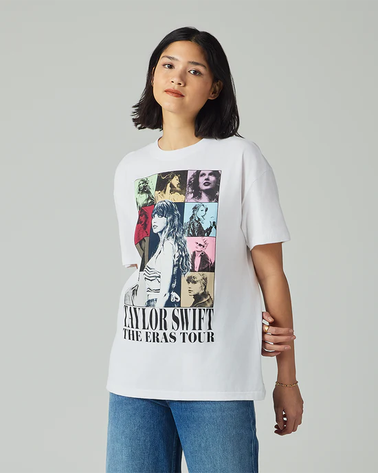 Taylor Swift | The Eras Tour Through LA White T-Shirt - Image 3