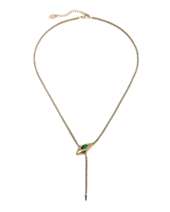 All I Think About Is Karma Snake Necklace