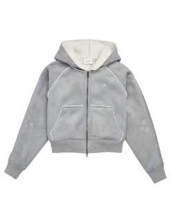 Folklore Album Gray Faux Shearling Jacket