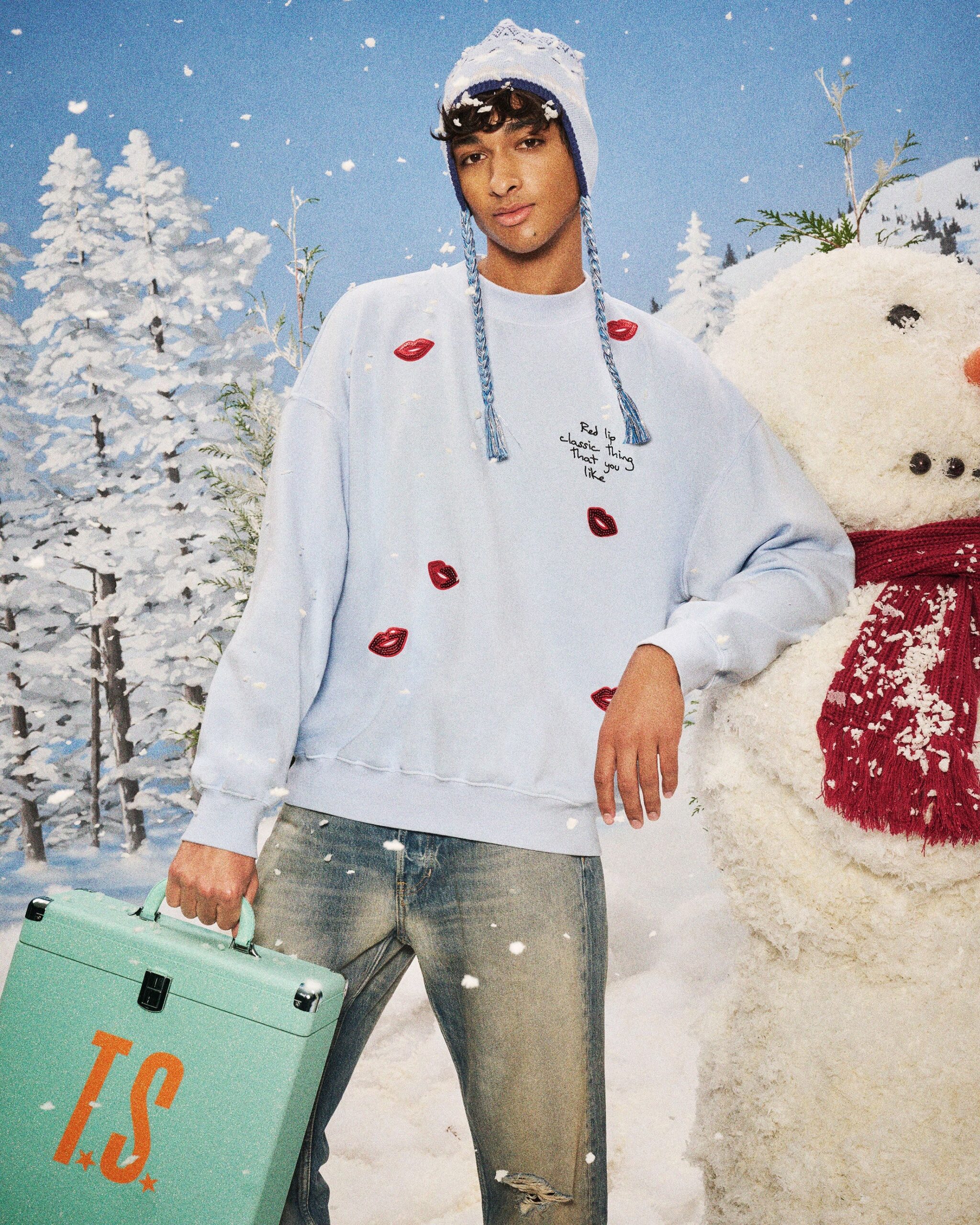 Sequin Red Lip Classic Thing That You Like Crewneck Sweatshirt - Image 2