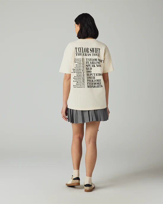 Taylor Swift | The Eras Tour Through LA Beige T-Shirt - Image 5