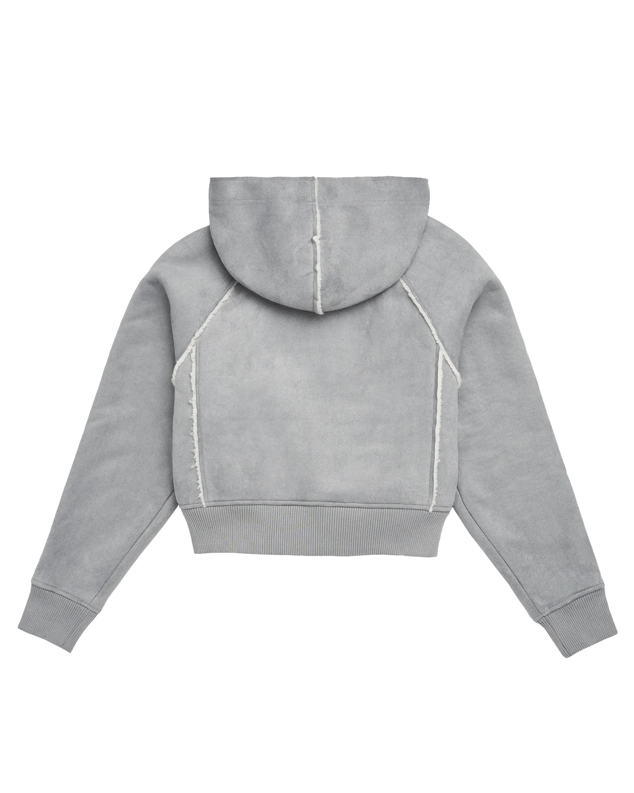 Folklore Album Gray Faux Shearling Jacket - Image 3