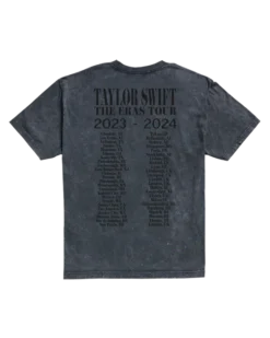 Alternative view of Taylor Swift | The Eras International Tour Mineral Wash Gray T-Shirt