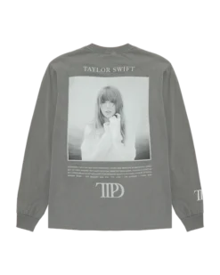 The Tortured Poets Department Gray Photo Long Sleeve T-Shirt