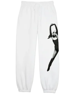 The Life of a Showgirl Shiny Bug White Sweatpants