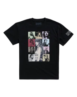 Taylor Swift | The Eras Tour Through LA Black T-Shirt