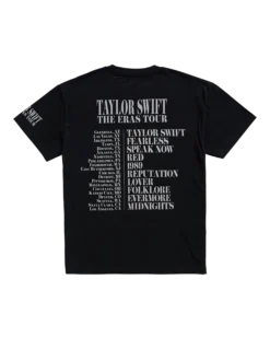 Alternative view of Taylor Swift | The Eras Tour Through LA Black T-Shirt