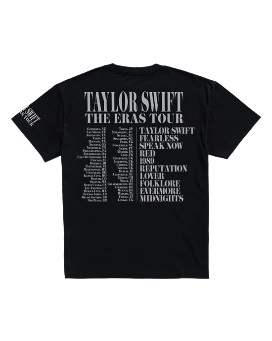 Taylor Swift | The Eras Tour Through London Black T-Shirt - Image 2