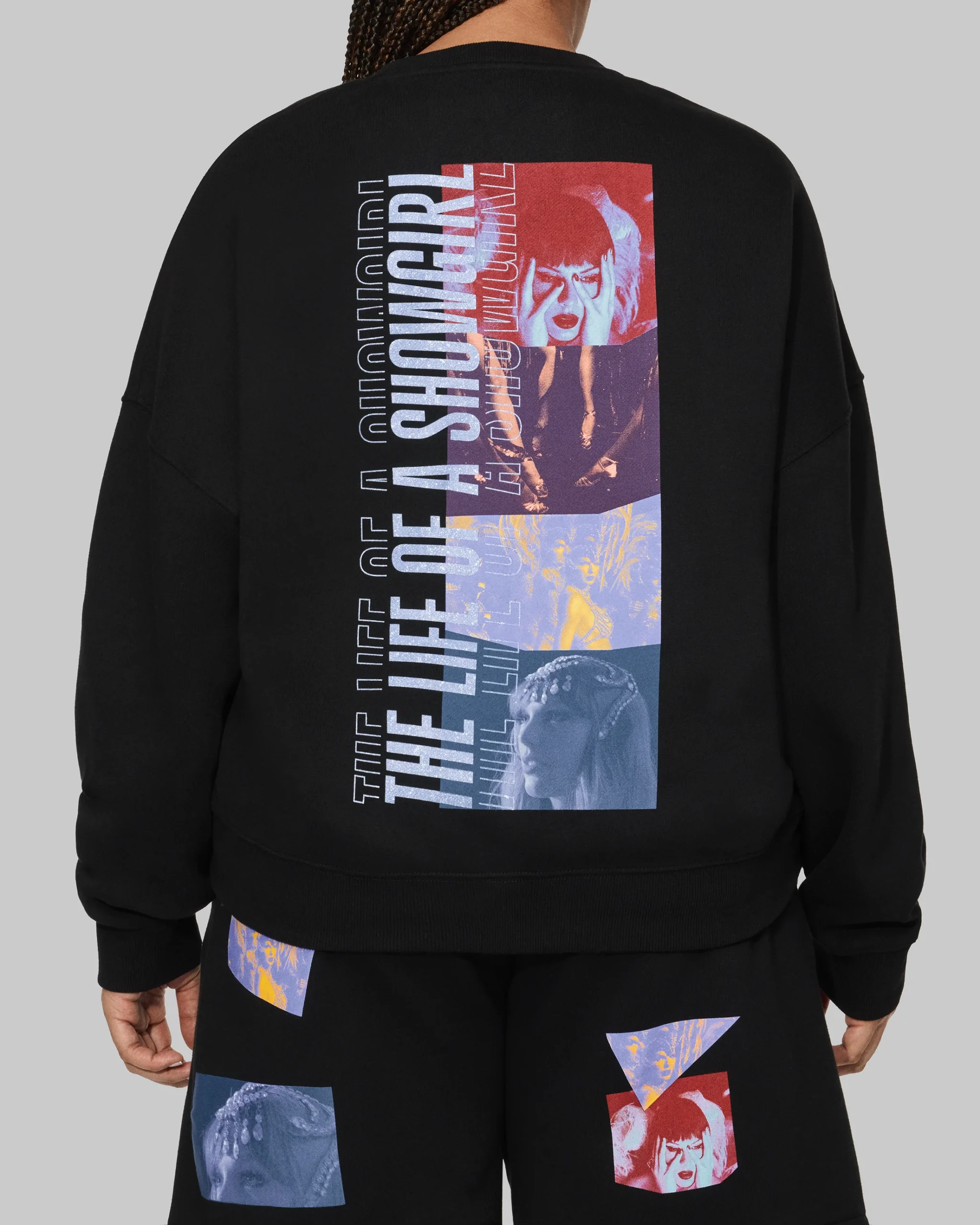 The Life of a Showgirl Film Strip Black Crewneck Sweatshirt - Image 4