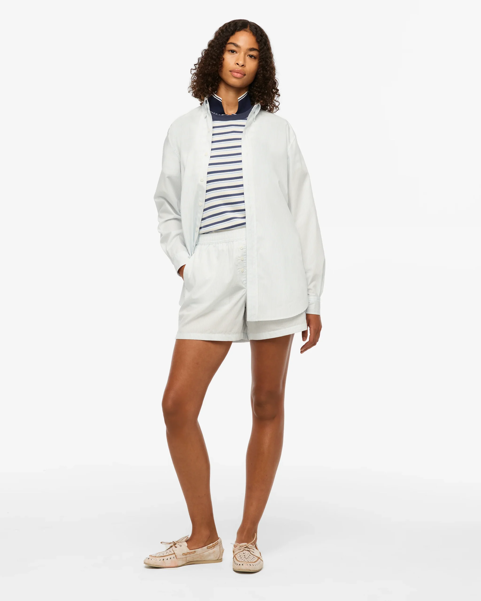 1989 (Taylor’s Version) Seagull Blue Stripe Poplin Shirt Regular price - Image 5