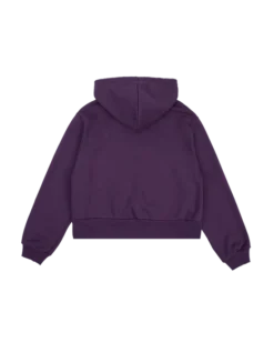 Alternative view of The Story Of Us Purple Crop Hoodie