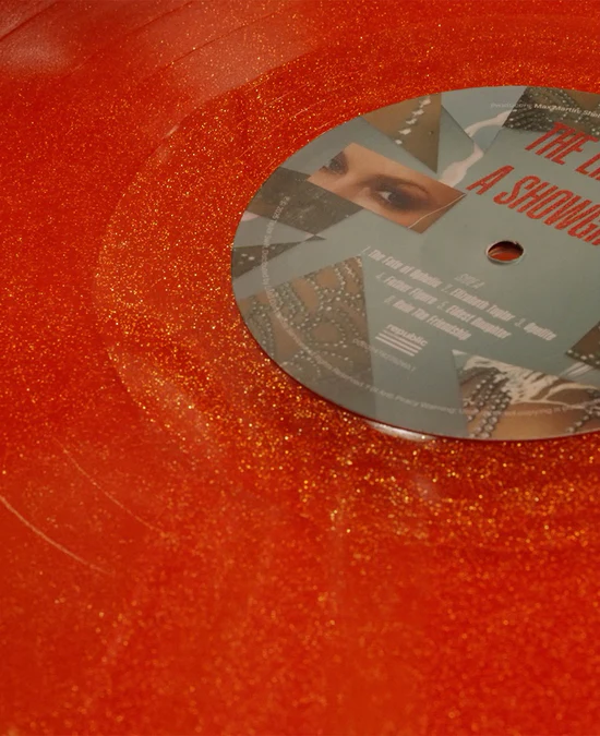 The Life of a Showgirl: Sweat and Vanilla Perfume Portofino Orange Glitter Vinyl - Image 3