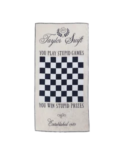 Taylor Swift Checker Game Towel