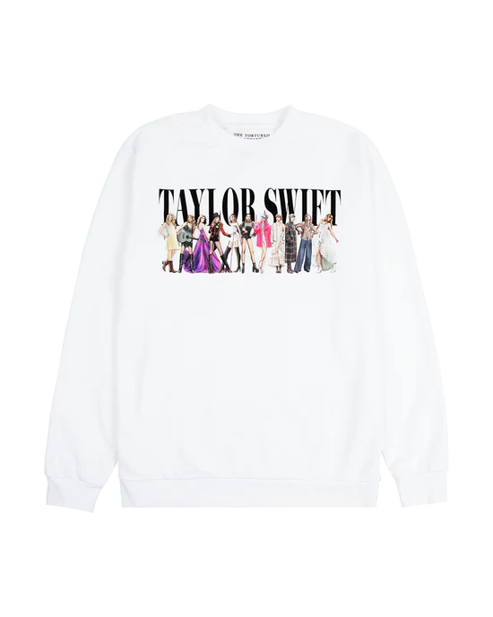 TTPD Eras White Crewneck