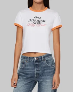 Alternative view of I'm Immortal Now Baby Dolls Baby T-Shirt