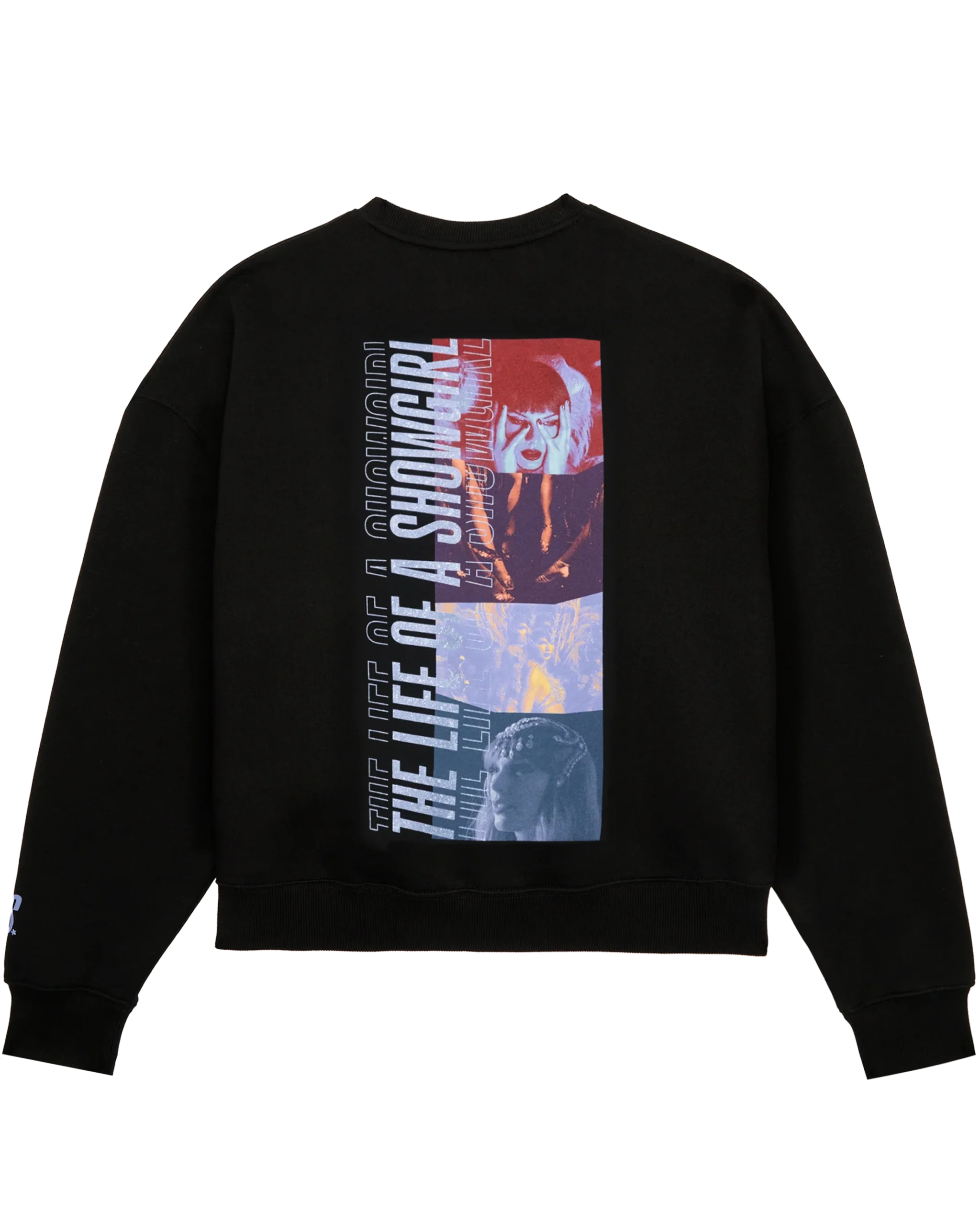 The Life of a Showgirl Film Strip Black Crewneck Sweatshirt