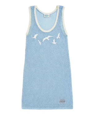 1989 Seagull Mesh Coverup Dress