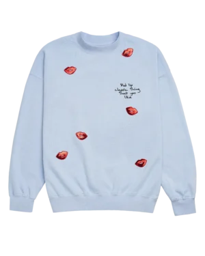 Sequin Red Lip Classic Thing That You Like Crewneck Sweatshirt