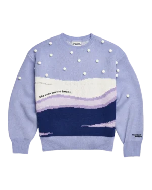 Like Snow On The Beach Sweater
