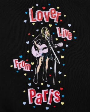 Lover Live From Paris Black Hoodie - Image 3