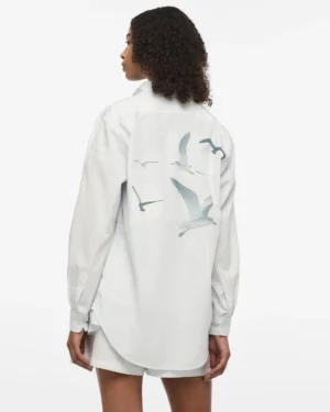 Alternative view of 1989 (Taylor's Version) Seagull Blue Stripe Poplin Shirt