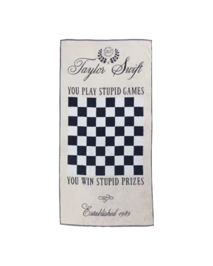 Taylor Swift Checker Game Towel