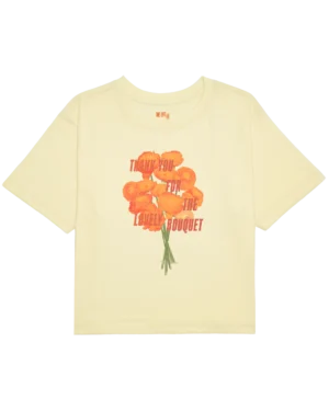 Thank You For The Lovely Bouquet Cropped T-Shirt