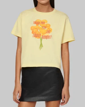 Alternative view of Thank You For The Lovely Bouquet Cropped T-Shirt