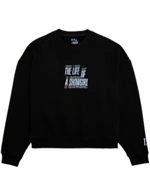 Alternative view of The Life of a Showgirl Film Strip Black Crewneck Sweatshirt