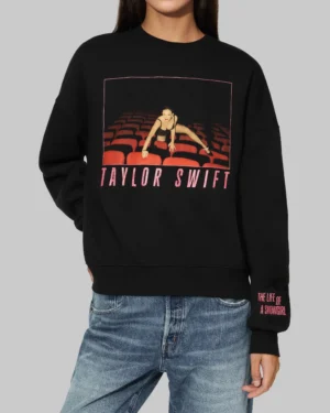 Alternative view of The Life of a Showgirl It's Frightening Black Crewneck Sweatshirt