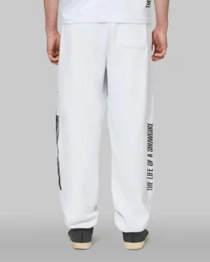 The Life of a Showgirl Shiny Bug White Sweatpants - Image 4