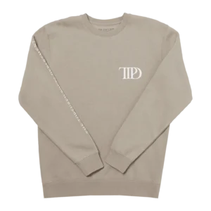 The Tortured Poets Department Beige Crewneck - Image 3