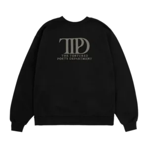 Alternative view of The Tortured Poets Department Black Crewneck