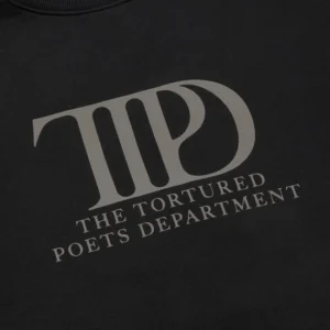 The Tortured Poets Department Black Crewneck - Image 3
