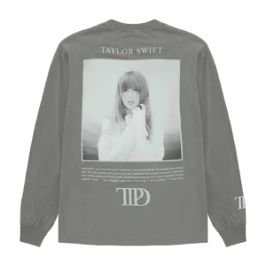 The Tortured Poets Department Gray Photo Long Sleeve T-Shirt