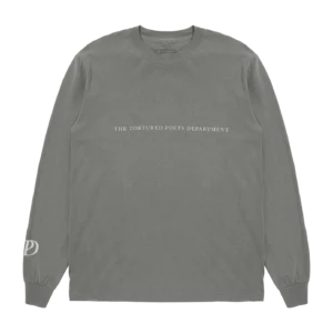 Alternative view of The Tortured Poets Department Gray Photo Long Sleeve T-Shirt