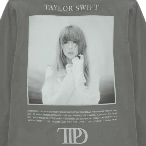 The Tortured Poets Department Gray Photo Long Sleeve T-Shirt - Image 4