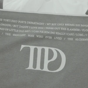 The Tortured Poets Department Gray Photo Long Sleeve T-Shirt - Image 5