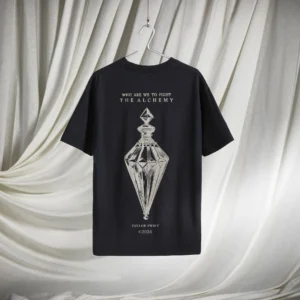 Alternative view of Who Are We To Fight The Alchemy T-Shirt