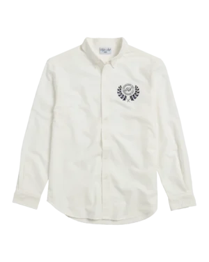 TS Crest White Oxford Shirt