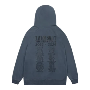Alternative view of Taylor Swift The Eras II Tour Washed Blue Hoodie