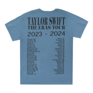 Alternative view of Taylor Swift The Eras Tour Blue T-Shirt