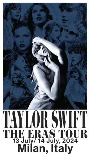 Taylor Swift The Eras Tour Milan, Italy Poster II
