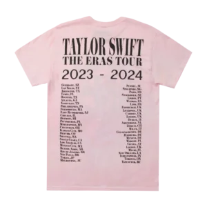 Alternative view of Taylor Swift The Eras Tour Pink T-Shirt