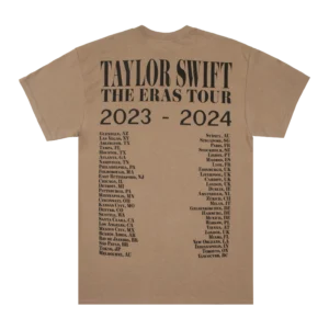 Alternative view of Taylor Swift The Eras Tour Taupe T-Shirt