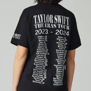 Taylor Swift | The Eras Tour Through Vancouver I Black T-Shirt - Image 4