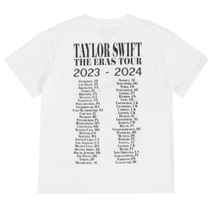 Alternative view of Taylor Swift | The Eras Tour Through Vancouver I White T-Shirt