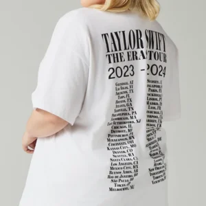 Taylor Swift | The Eras Tour Through Vancouver I White T-Shirt - Image 4