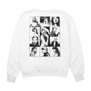 Taylor Swift The Eras Tour White Crewneck